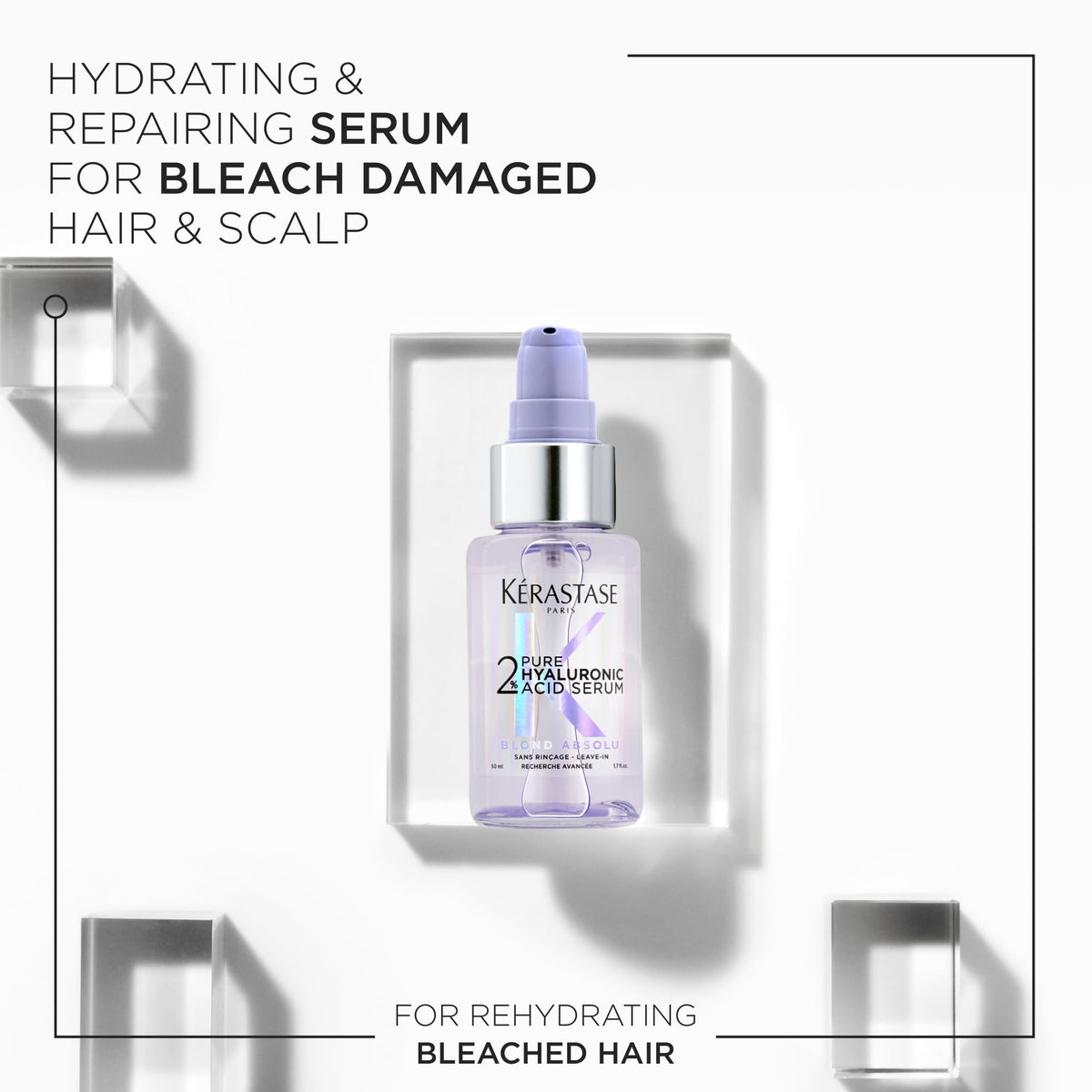 Kérastase Blond Absolu Hyaluronic Acid Hair Serum for Blonde Hair, 1.7 fl oz