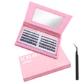 Cofier Pre-Glued D Curl Individual Eyelash Clusters Kit