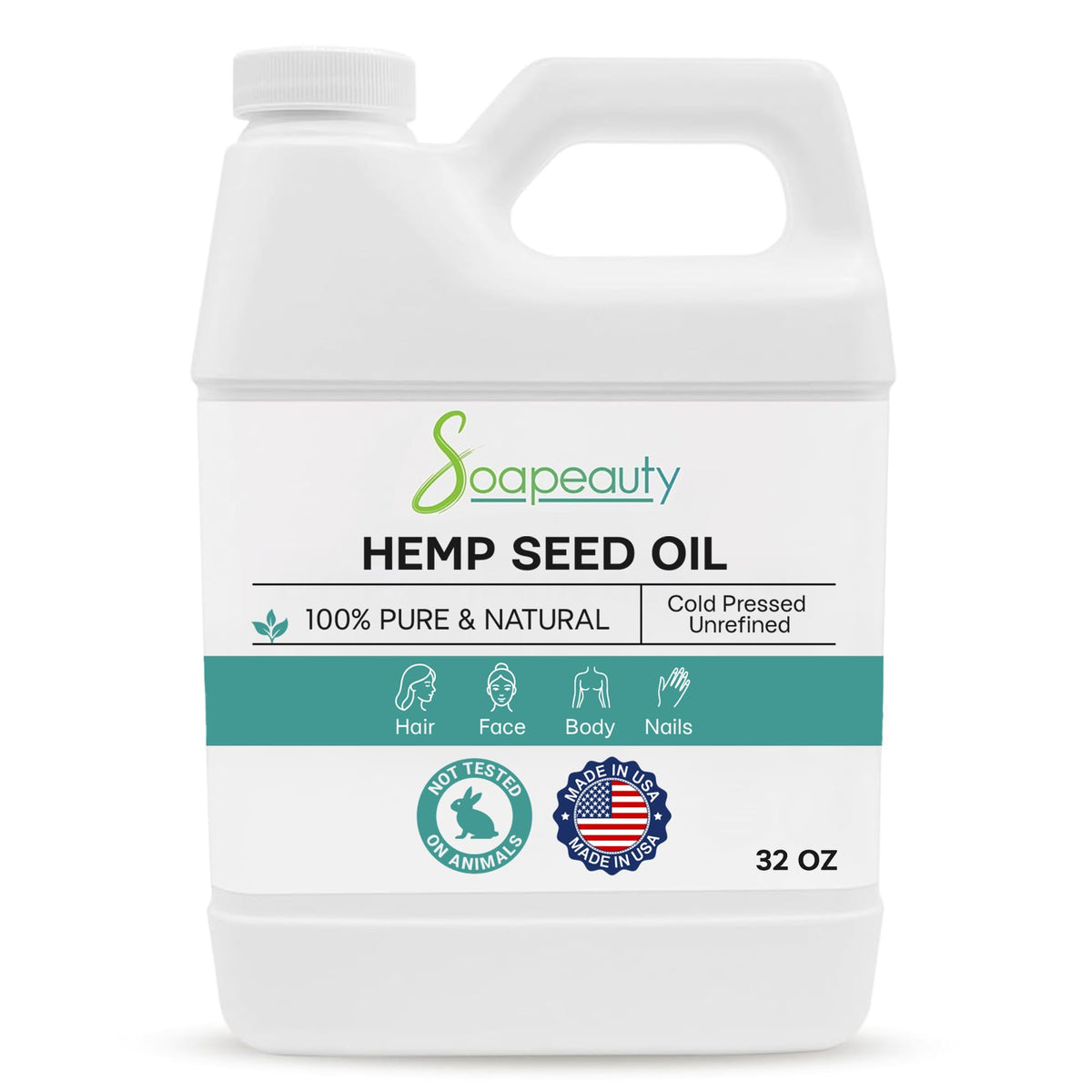 Soapeauty Unrefined Cold Pressed Hemp Seed Oil