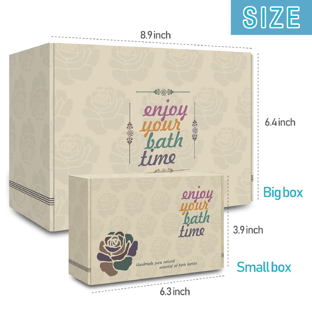 INTEYE Organic Bath Bombs Gift Set, 24 Handmade Essential Oil Fizzies