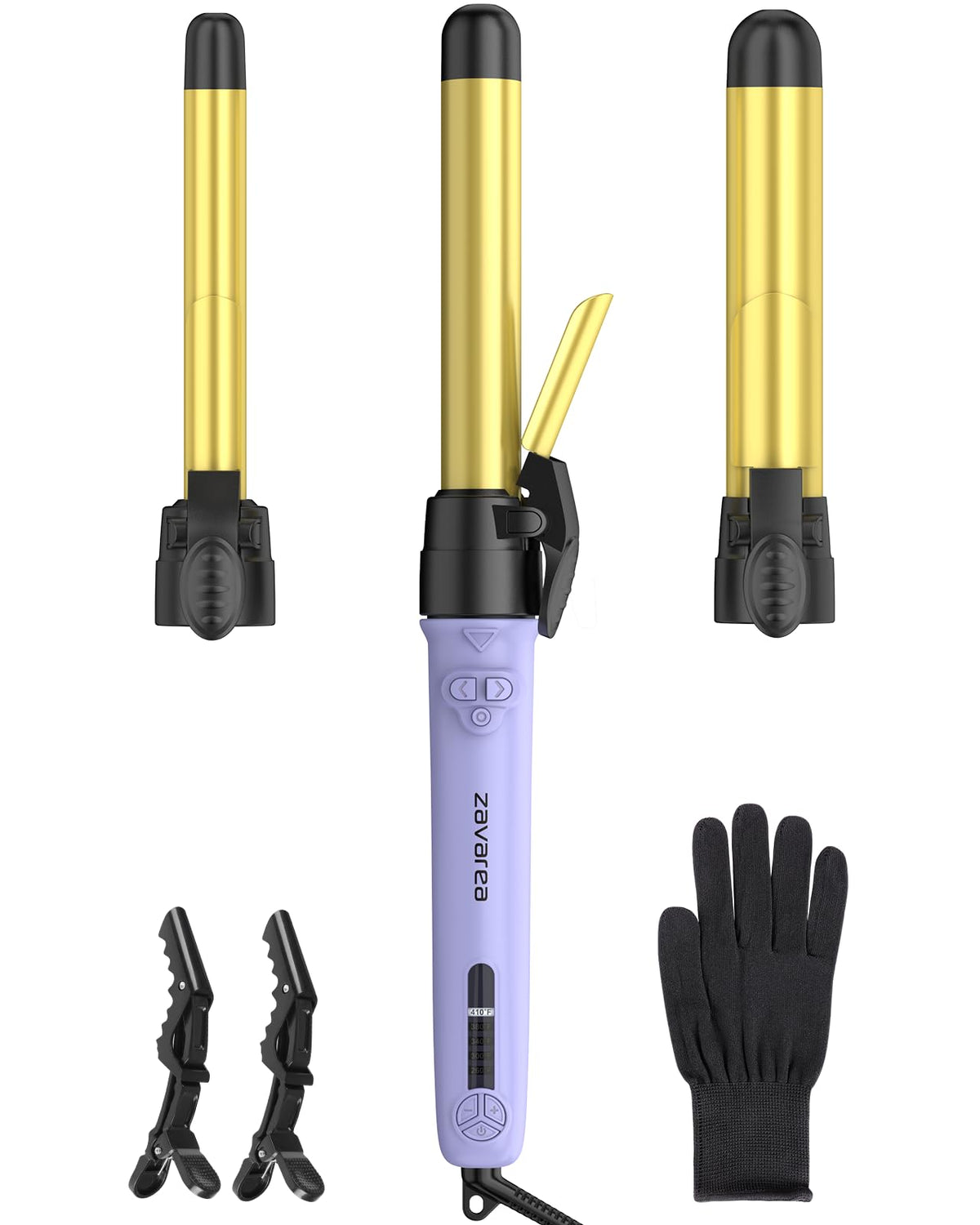 Automatic Rotating Curling Iron Set with 3 Ceramic Barrels