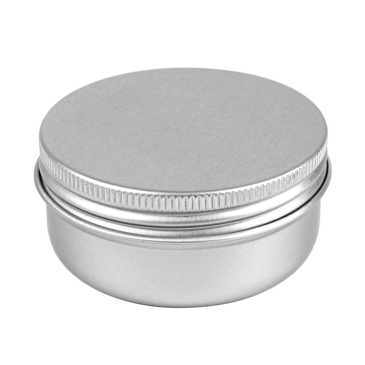 Foraineam 60 Pack 1.7 oz Aluminum Lip Balm Tins with Screw Top Lids