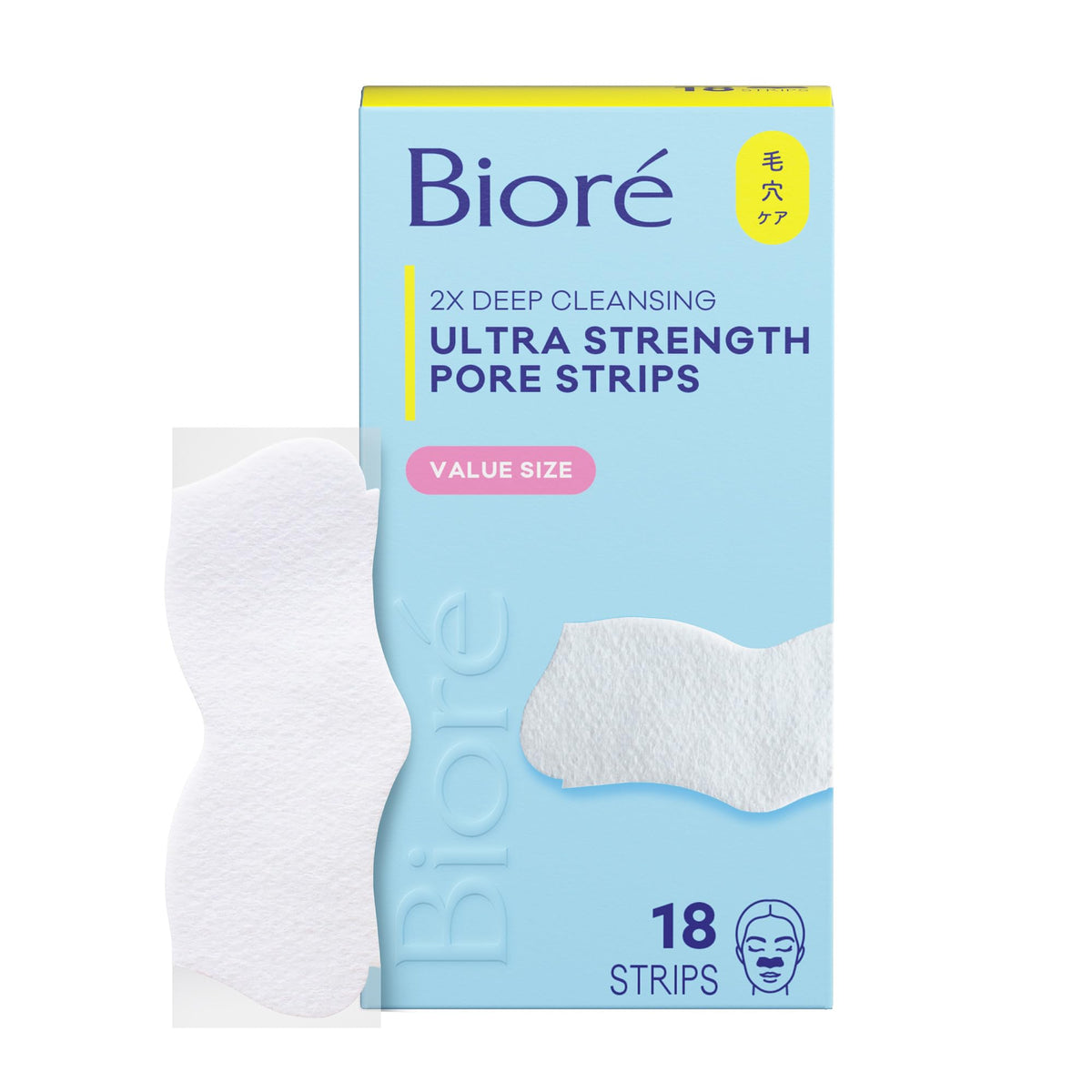 Biore Witch Hazel Deep Cleansing Blackhead Pore Strips