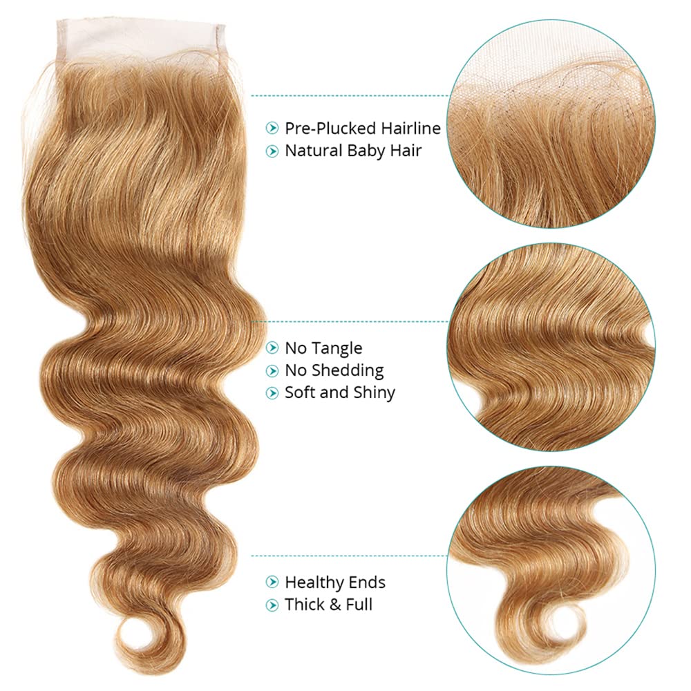 Body Wave Human Hair Lace Closure