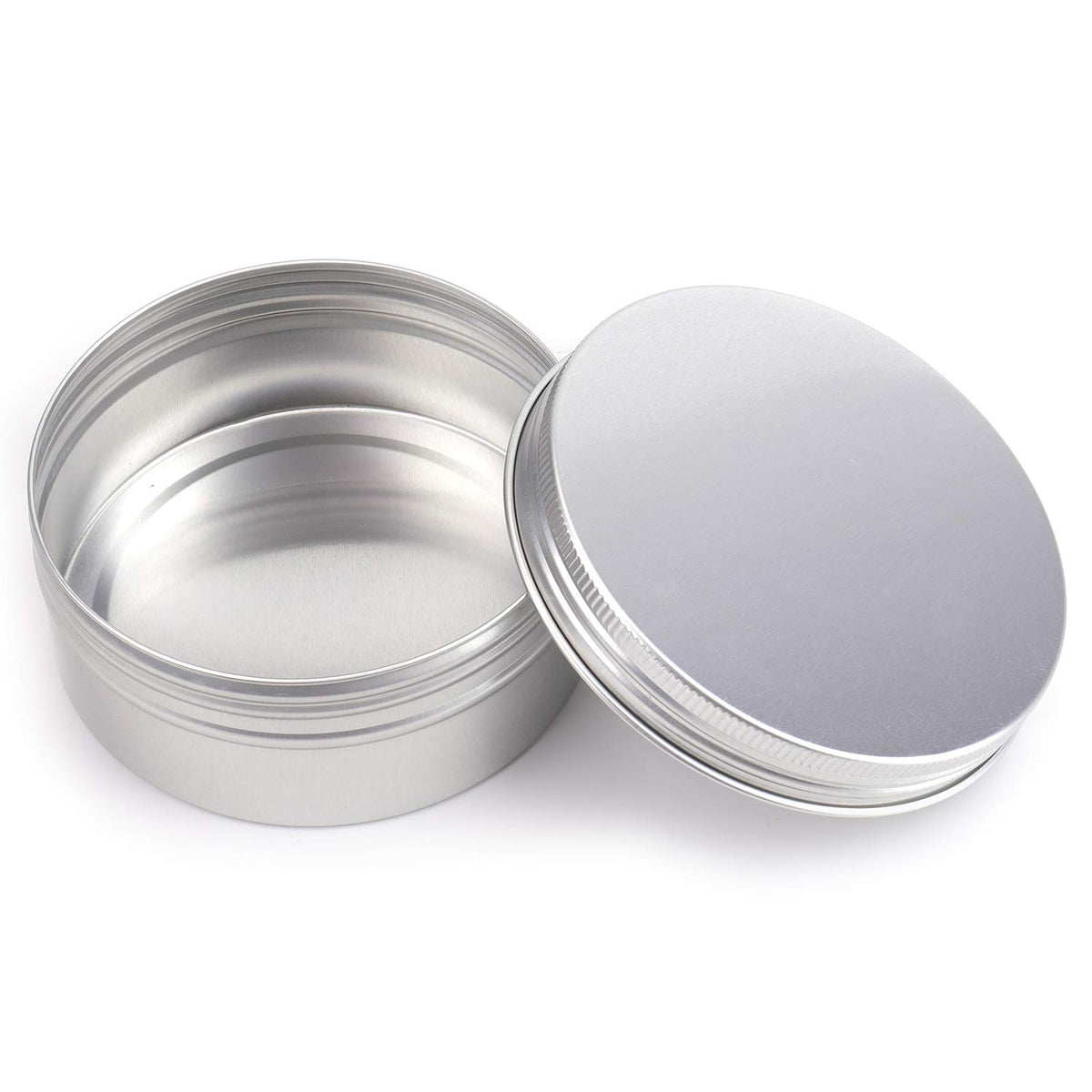 Foraineam 24 Pack 8 oz Aluminum Tin Cans with Screw Top Lids