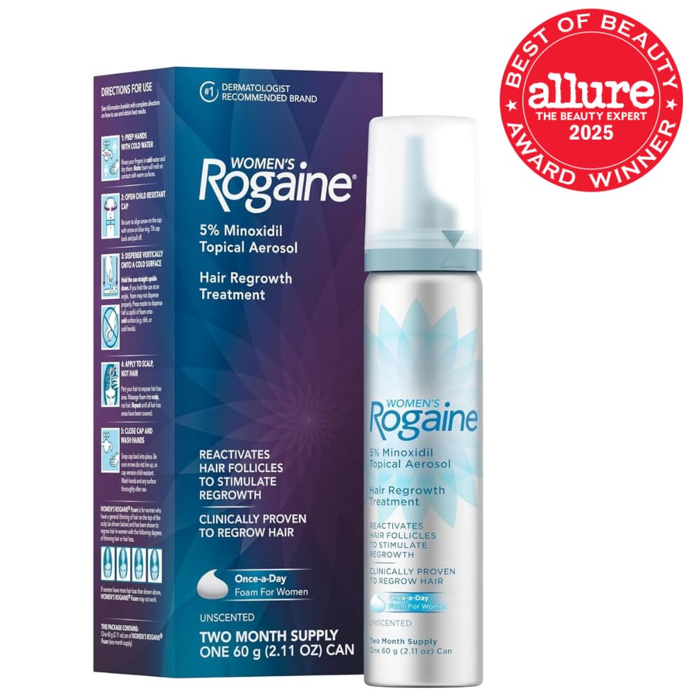 Rogaine Women's 5% Minoxidil Foam Hair Regrowth Treatment