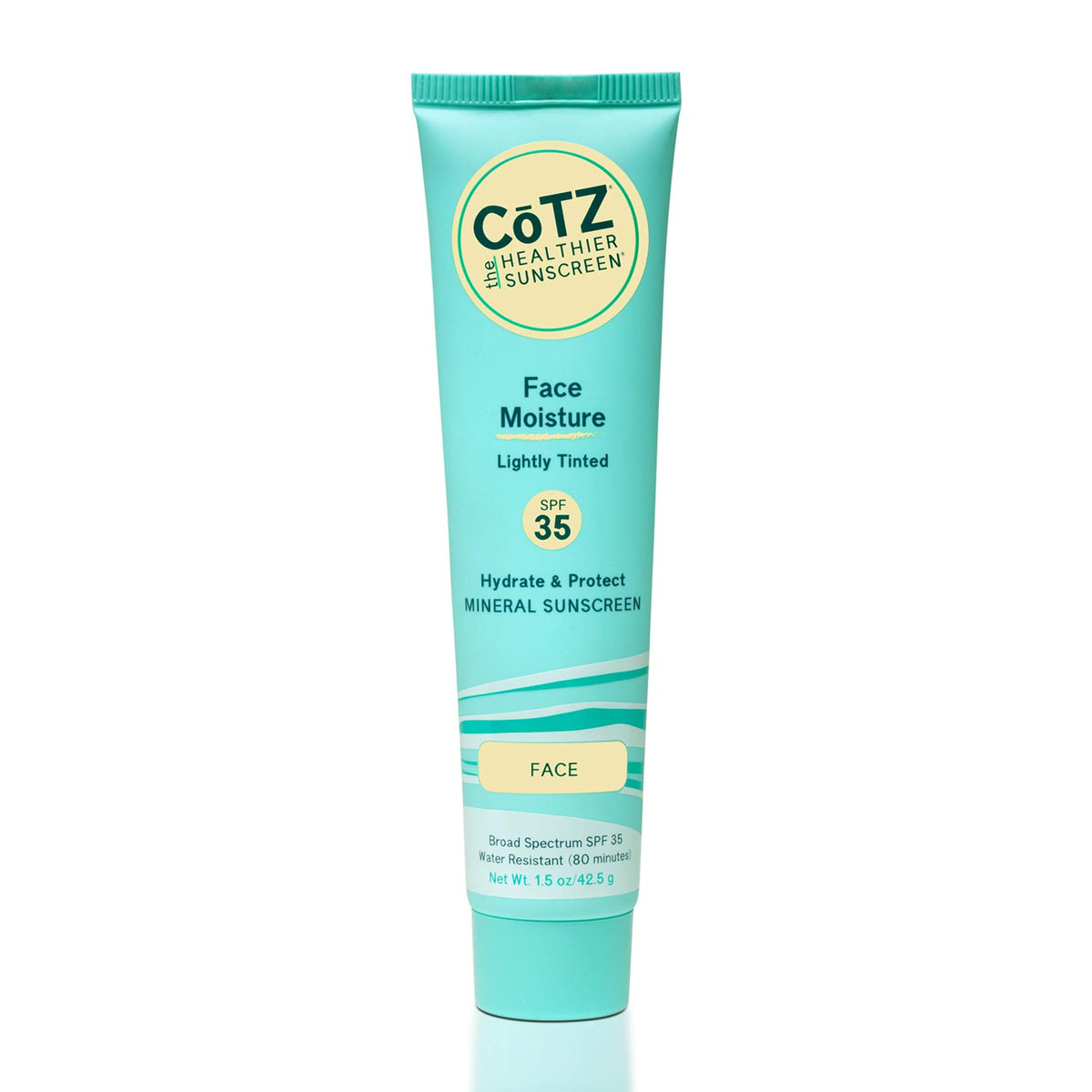 CoTZ Face Moisture Lightly Tinted Mineral Sunscreen, Broad Spectrum, 1.5 oz