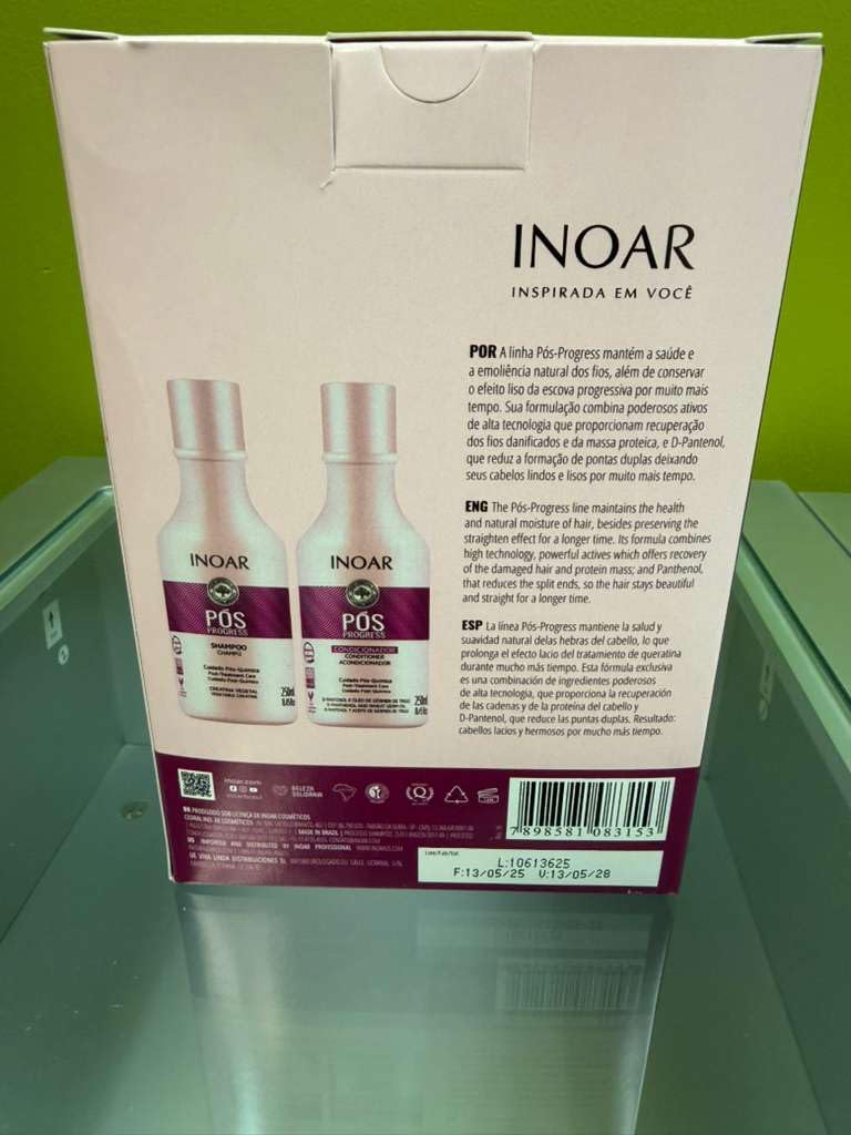 Inoar Pós Progress Duo Kit Shampoo & Conditioner, 8.45 fl oz Each