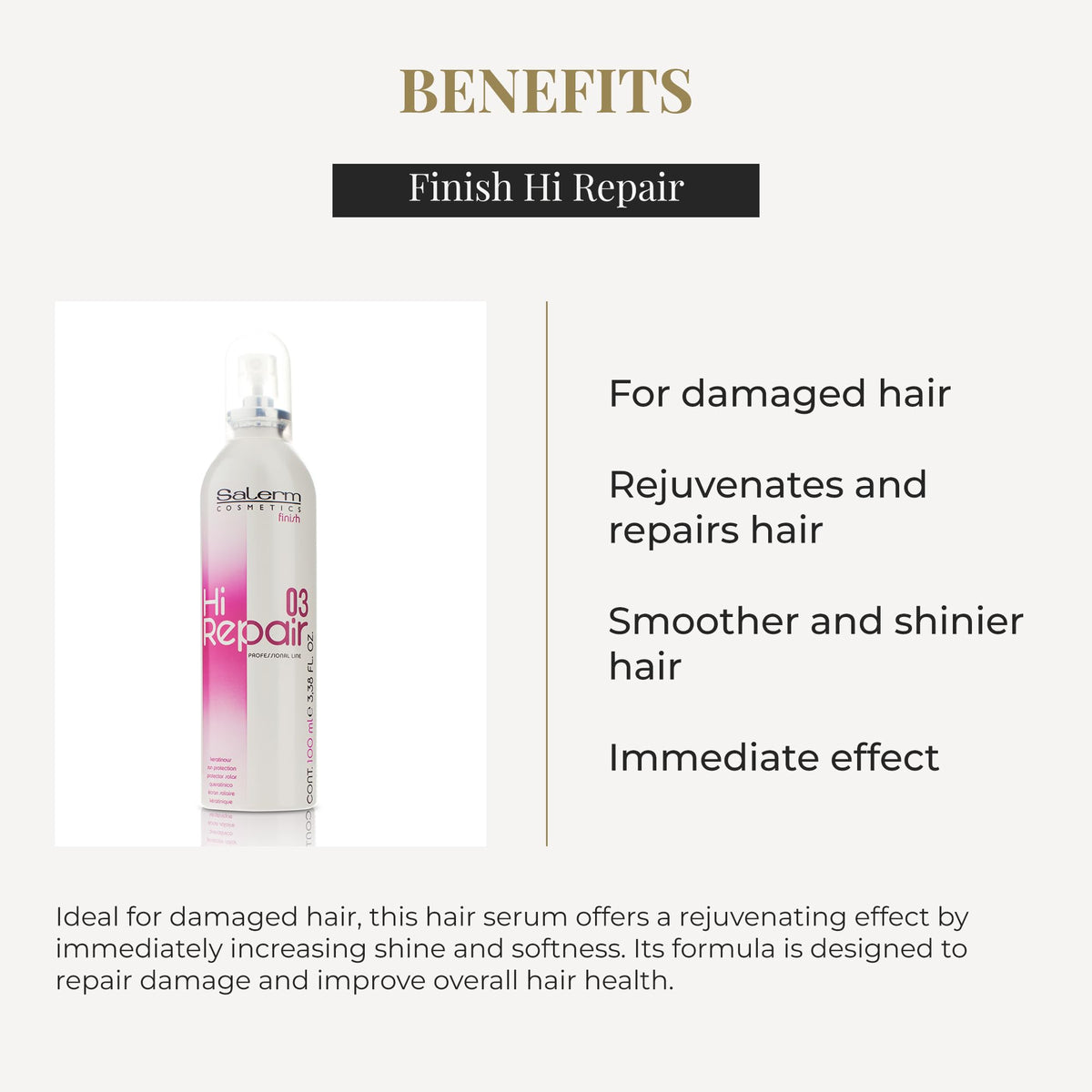 Salerm Hi Repair Finish Texturizing Hair Serum 100 ml