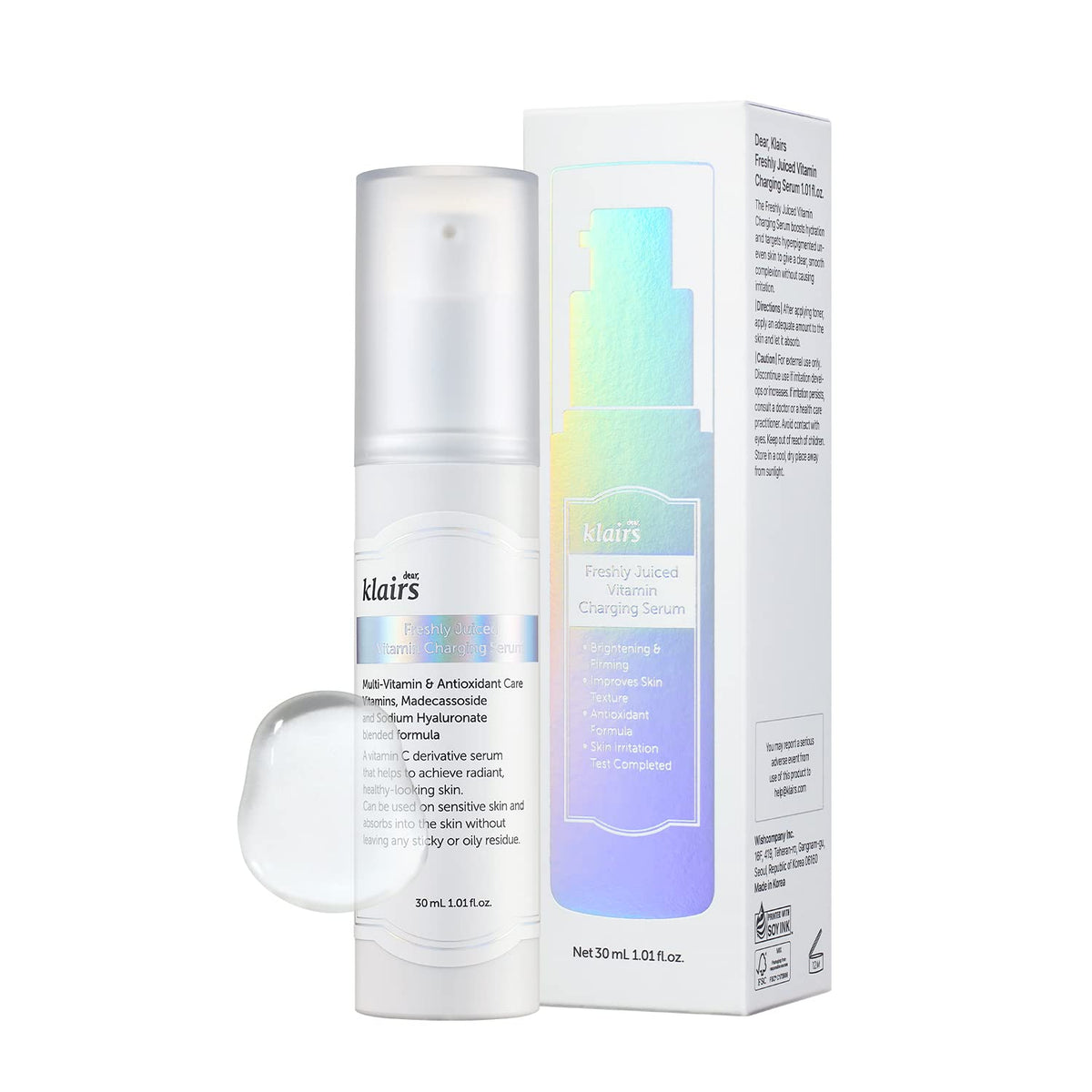 DearKlairs Freshly Juiced Vitamin Charging Serum, 1.01 fl oz