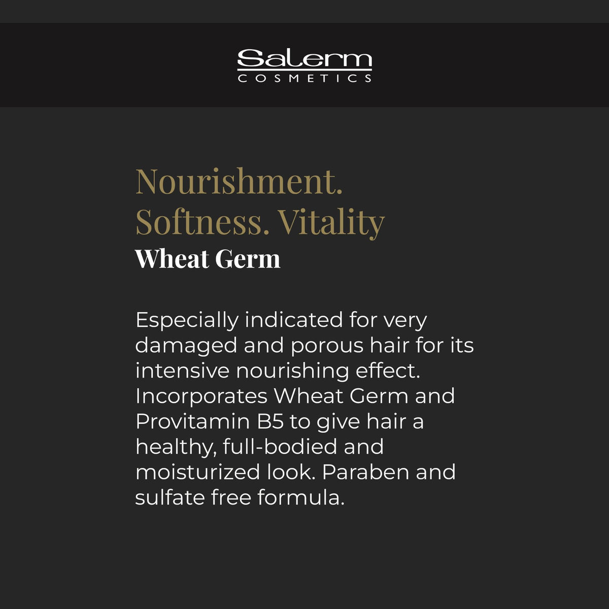 SALERM Nourishing Hair Mask with Wheat Germ Oil, 1000 ml