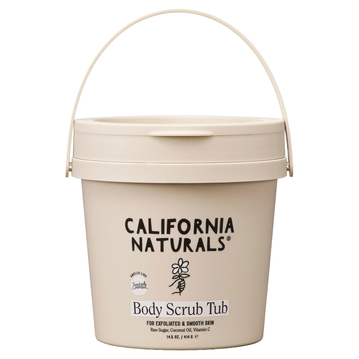 California Naturals Exfoliating Body Scrub with Coconut Oil, Vitamin C & Sugar, 14.5 oz