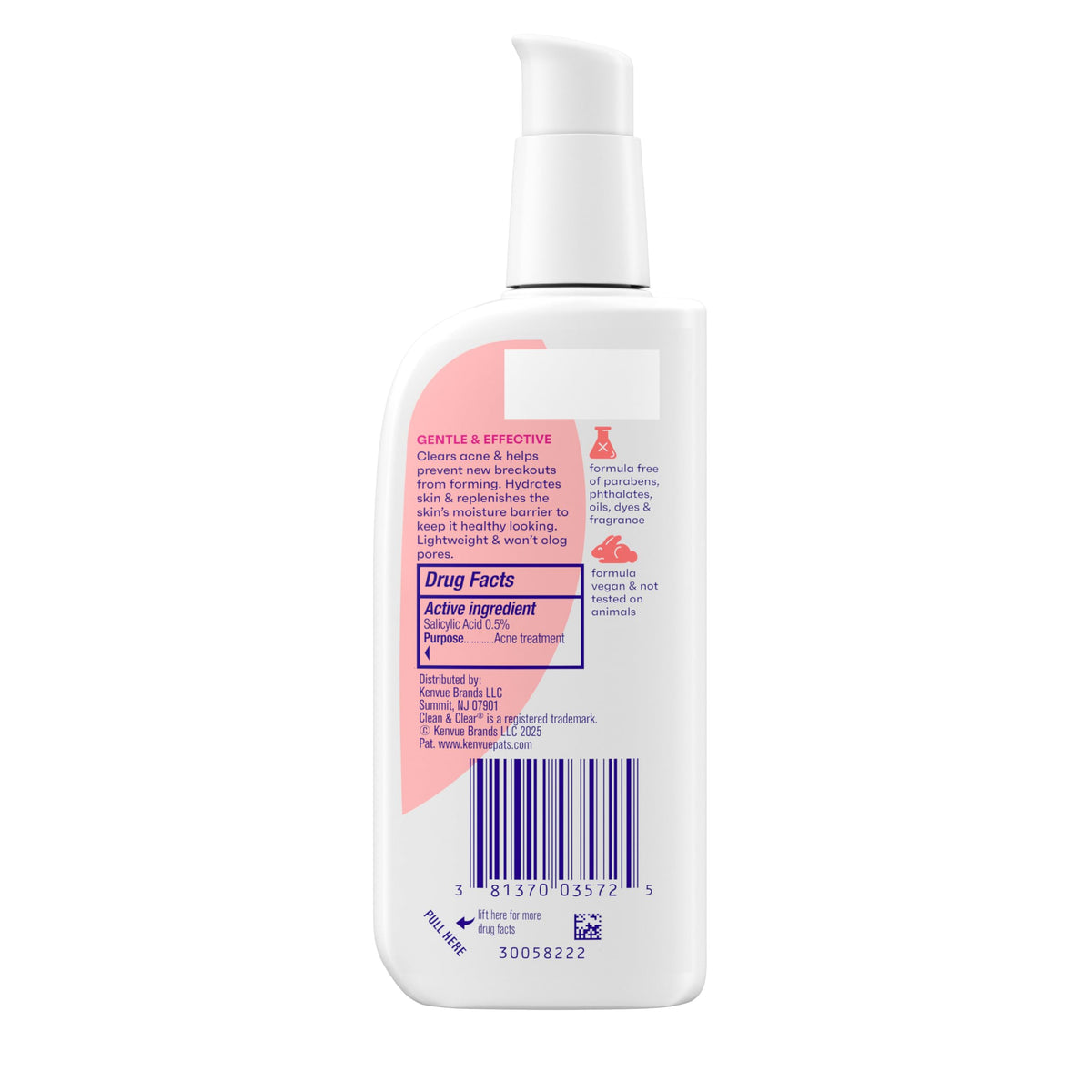 Clean & Clear Essentials Dual Action Oil-Free Facial Moisturizer, 3 Pack
