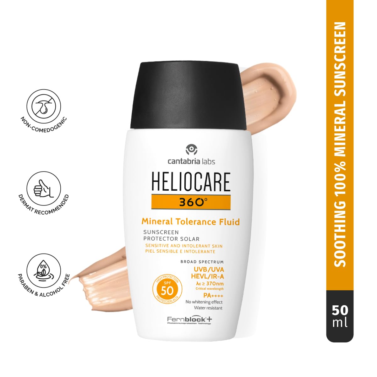 Heliocare 360 Mineral Tolerance Fluid SPF 50+ 50ml