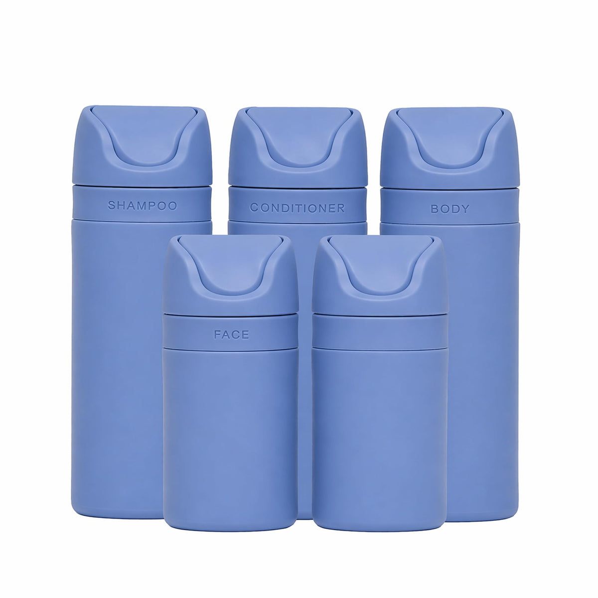 RIES Refillable Travel Toiletry Bottles with Airless Pump