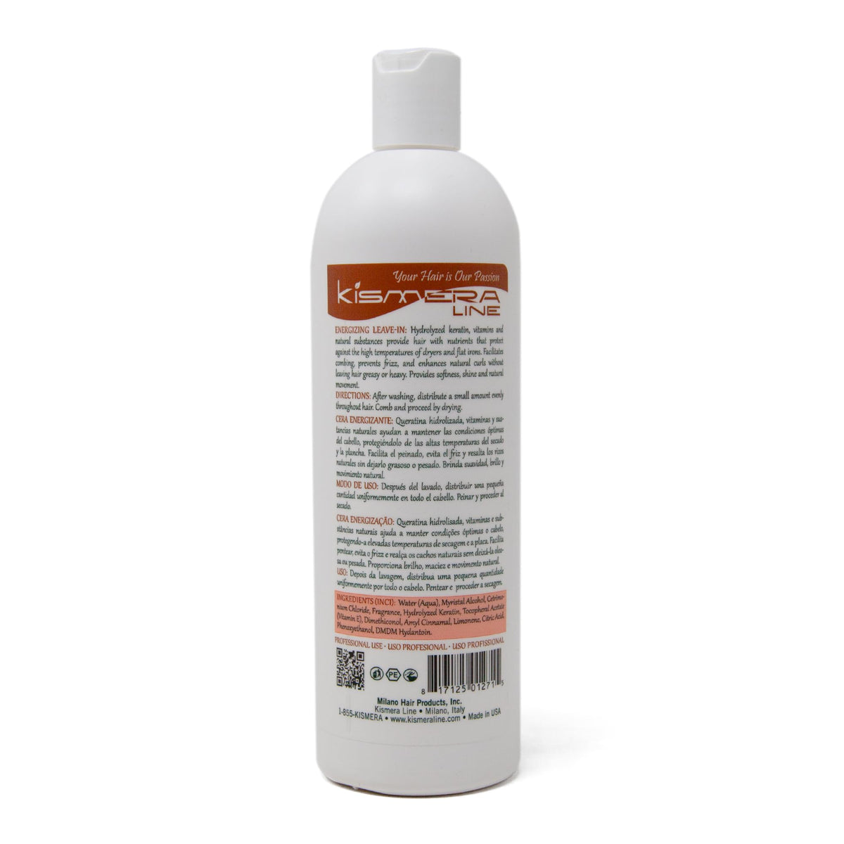 Kismera Energizing Leave-In Hair Treatment, 16.9 oz