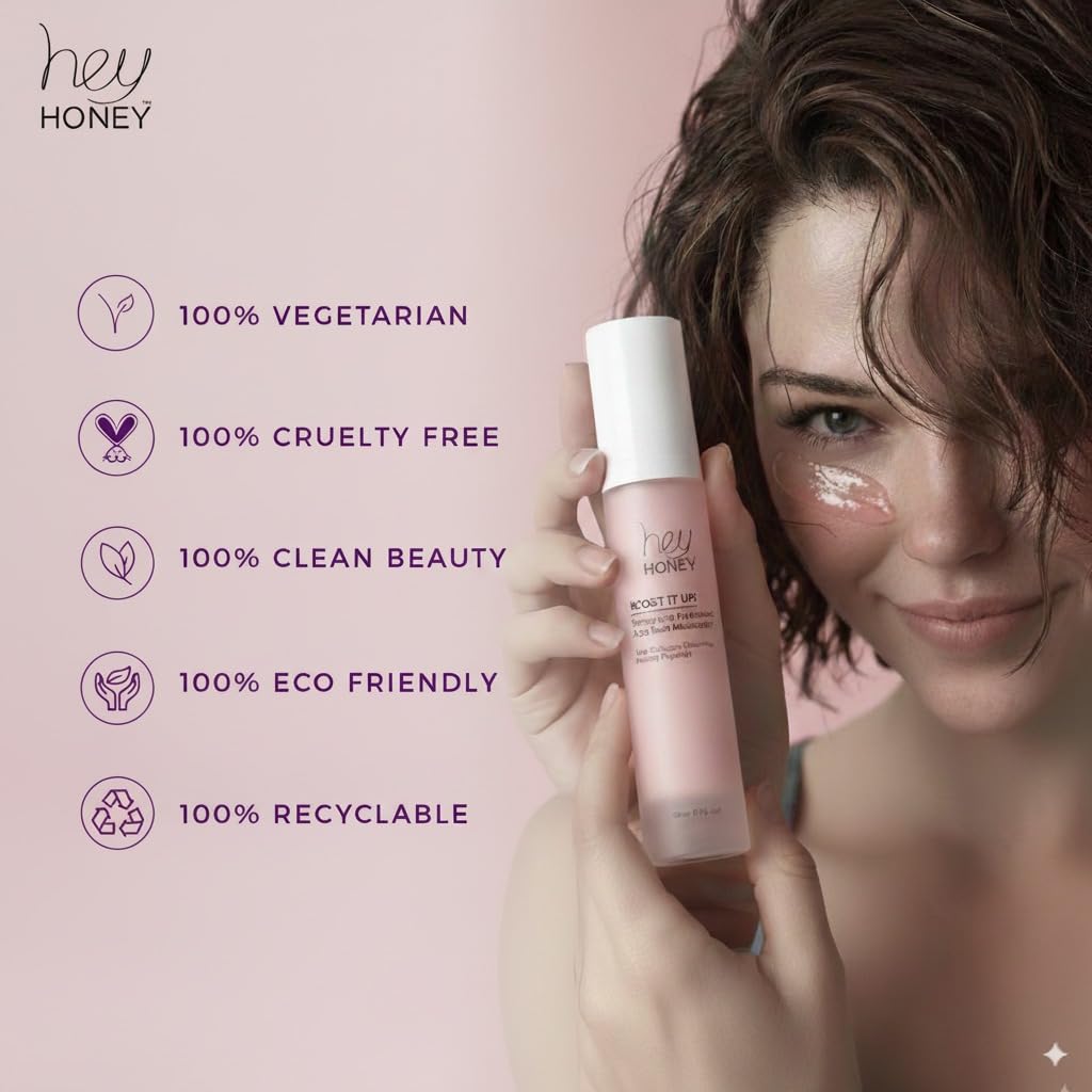 Hey Honey Boost It Up Collagen-Boosting Moisturizer with Honey & Hyaluronic Acid, 1.7 Oz