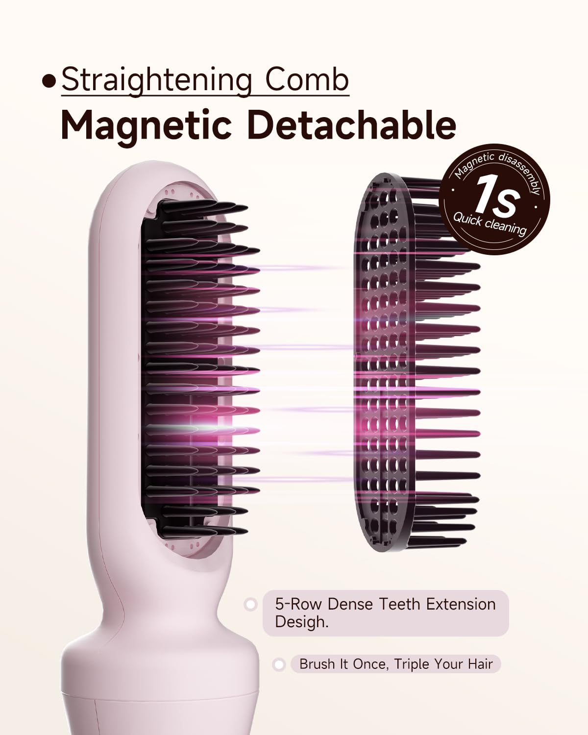 Pink Multi-Function Hair Styling Tool Set