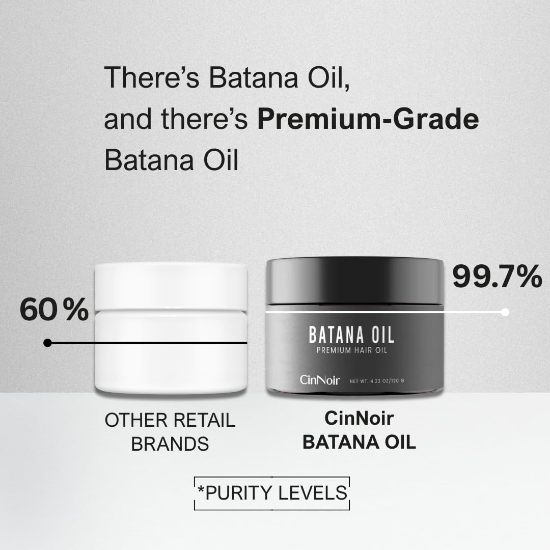 Dr Sebi Batana Oil for Hair Growth, Raw Organic Cold-Pressed Hair Oil, 4.23 oz