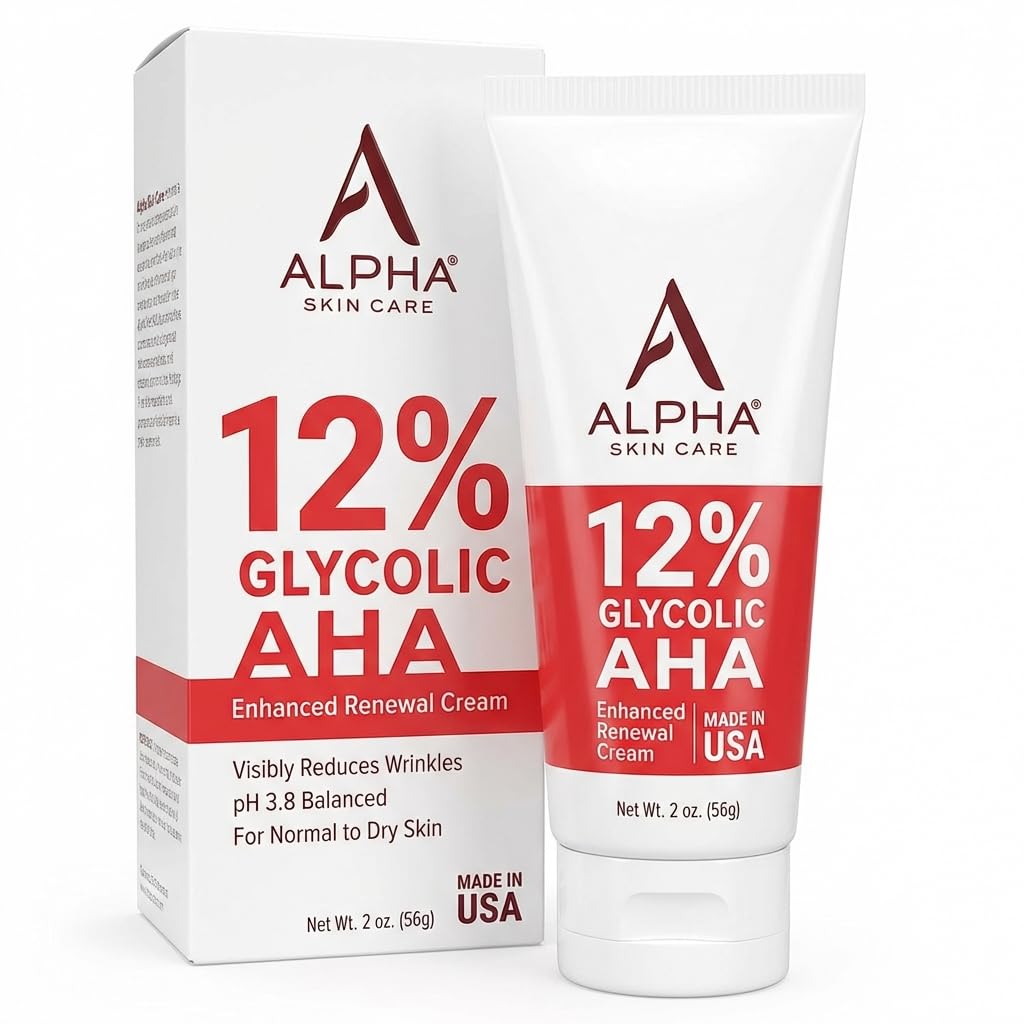 Alpha Skin Care Enhanced Renewal Cream with 12% Glycolic AHA