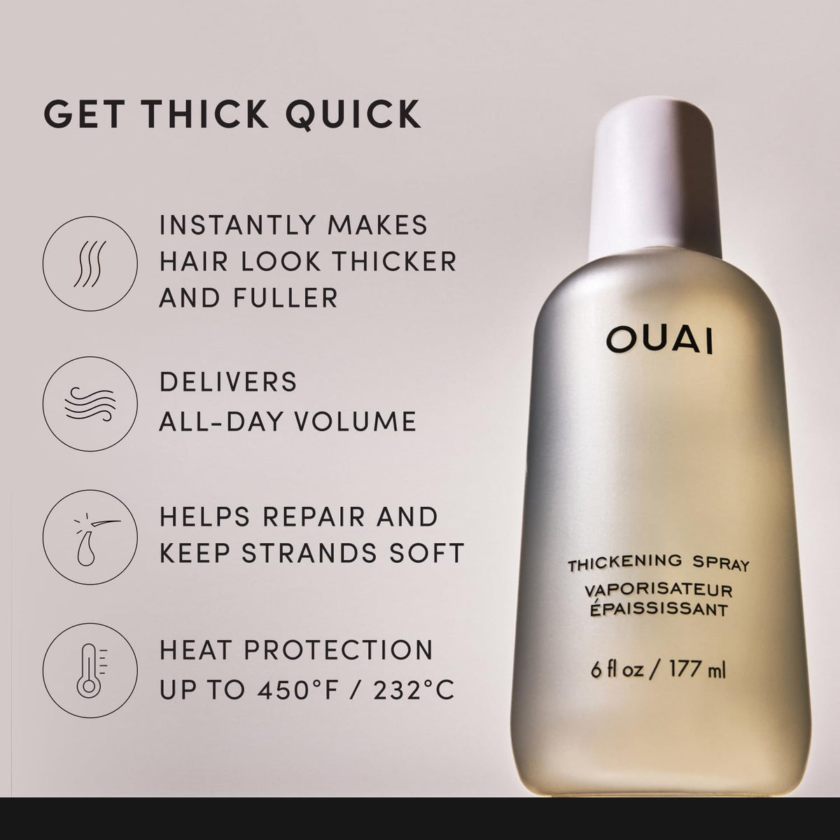 OUAI Hair Thickening and Volumizing Spray