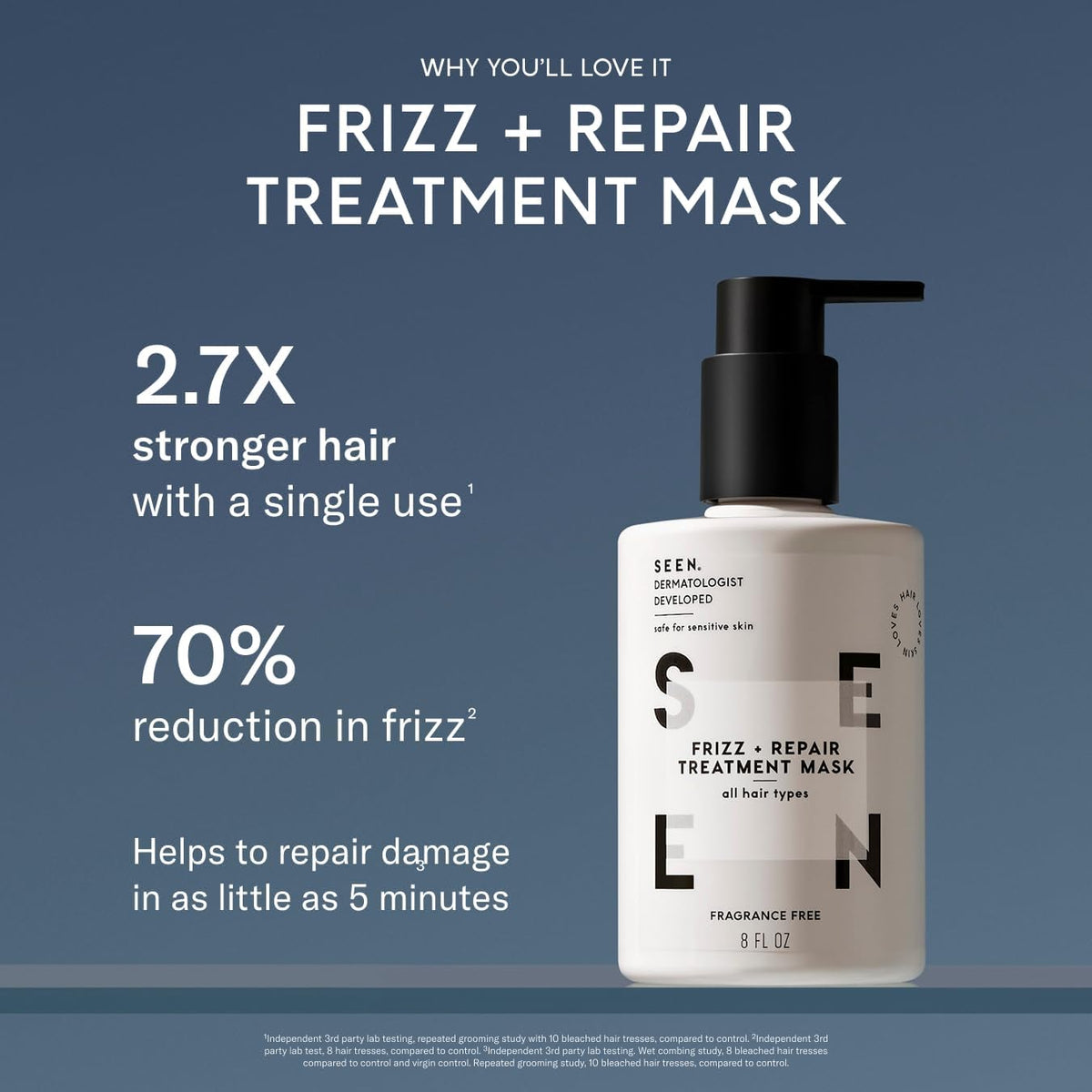 SEEN Frizz + Repair Treatment Mask for Stronger, Smoother Hair