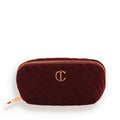 Charlotte Tilbury Quilted Velvet Makeup Bag Organizer