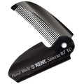 Kent Handmade Fine-Tooth Folding Pocket Comb for Hair and Facial Hair