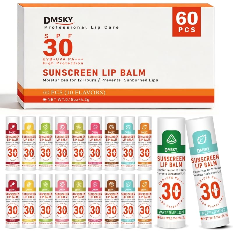 DMSKY SPF 30 Sunscreen Lip Balm with Vitamin E