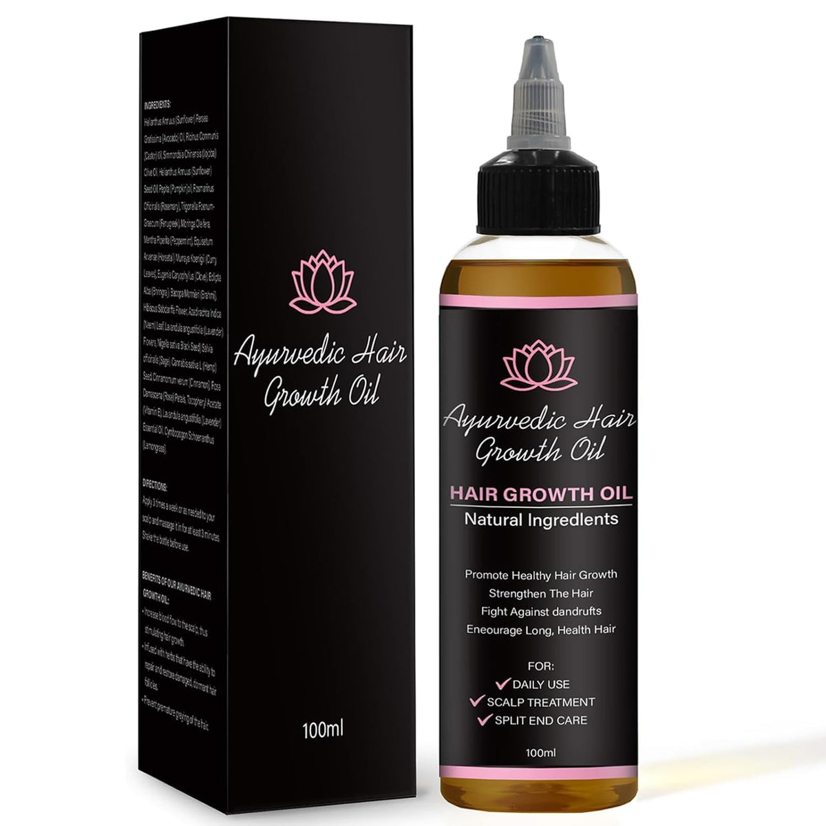 Lifewithqueenp Herbal Hair Growth Oil for Scalp and Hair Care
