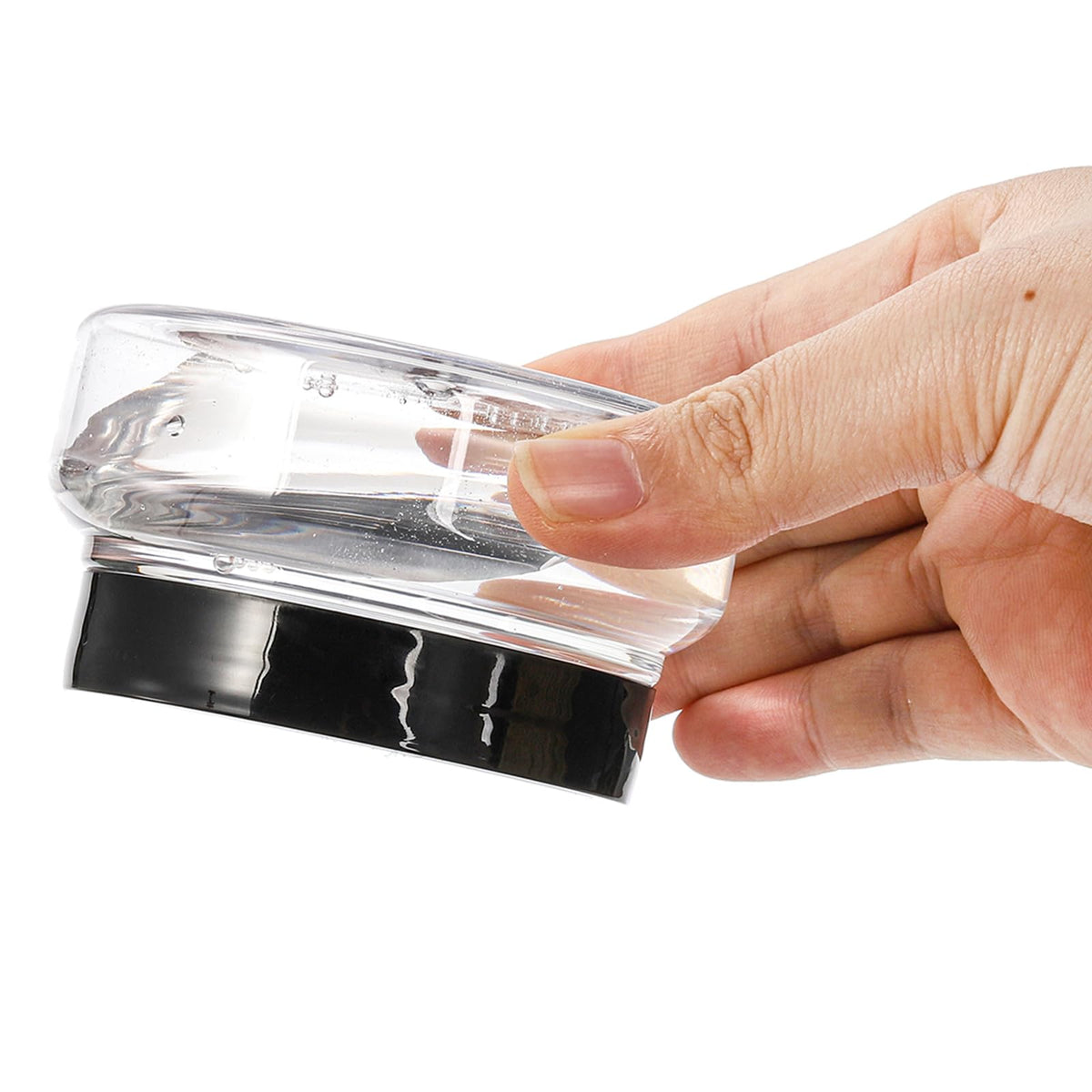 Yarlung 24 Pack 5 Oz Clear PET Plastic Jars with Lids