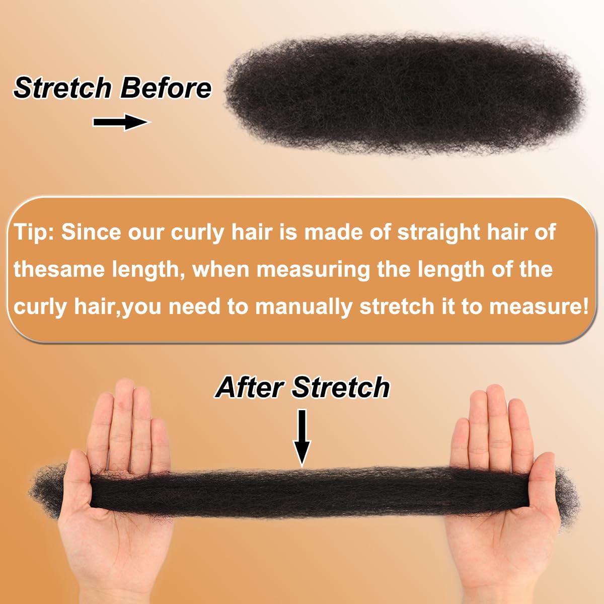 100% Human Hair Afro Kinky-Curly Bulk Hair