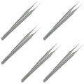 Tweezees Pointed Tip Stainless Steel Precision Tweezers