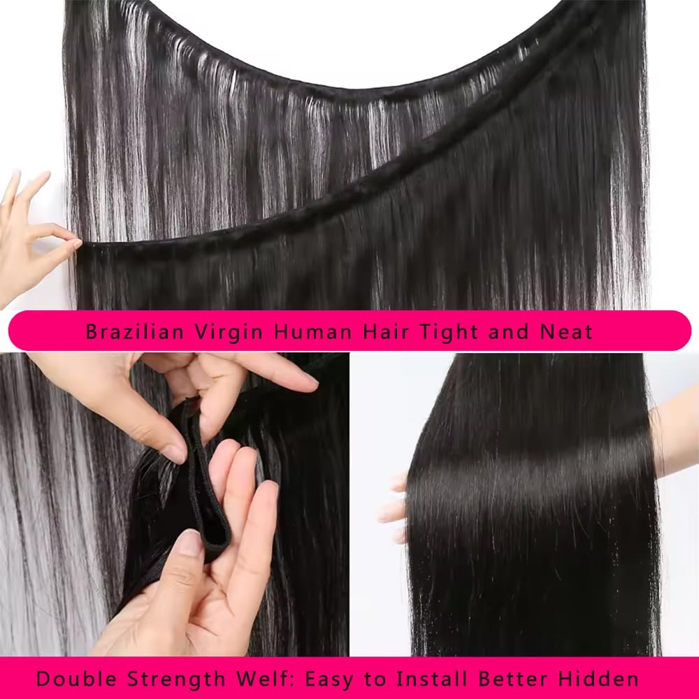 12A Brazilian Virgin Human Hair Straight Bundles