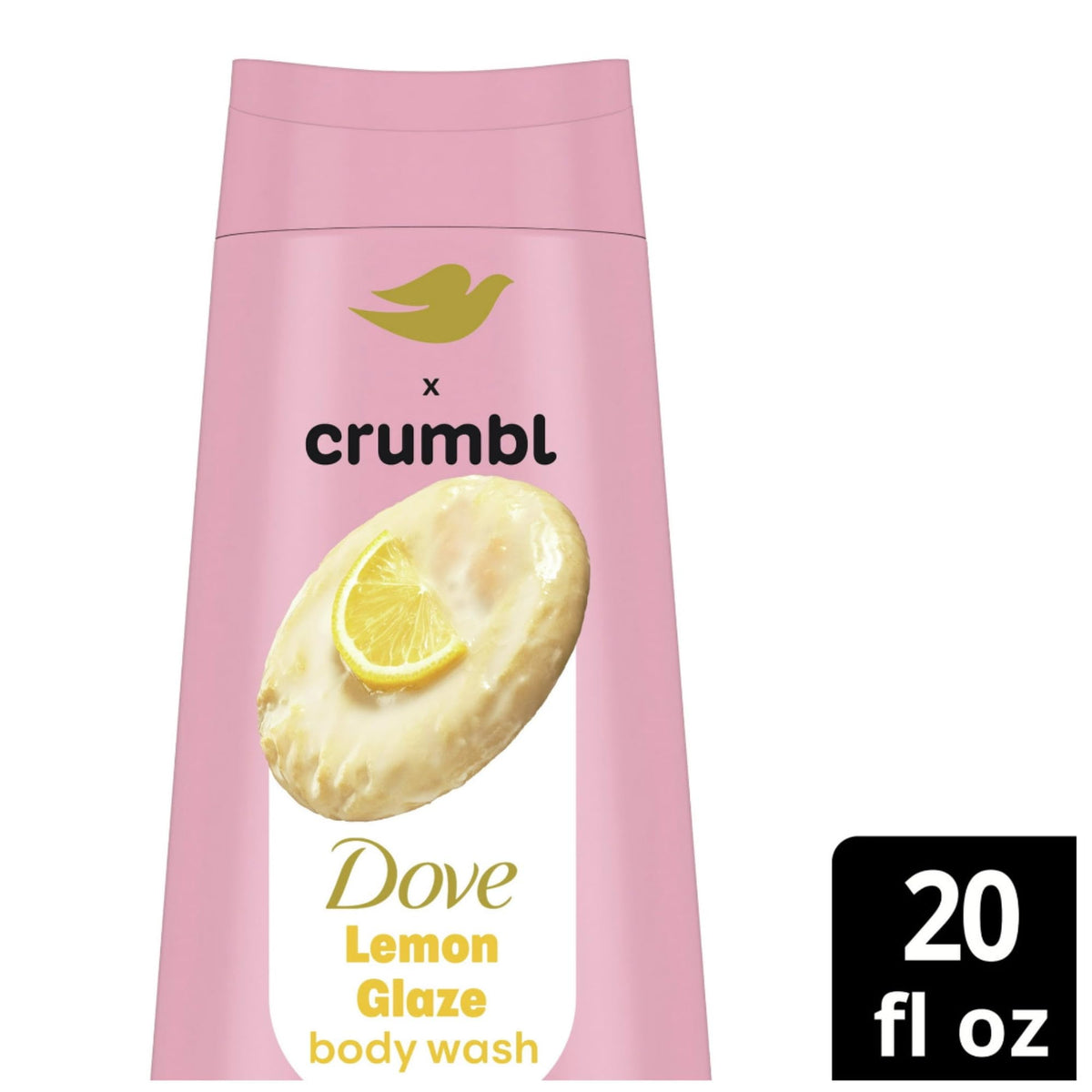 Dove Crumbl Lemon Glaze Moisturizing Body Wash and Scrub Set
