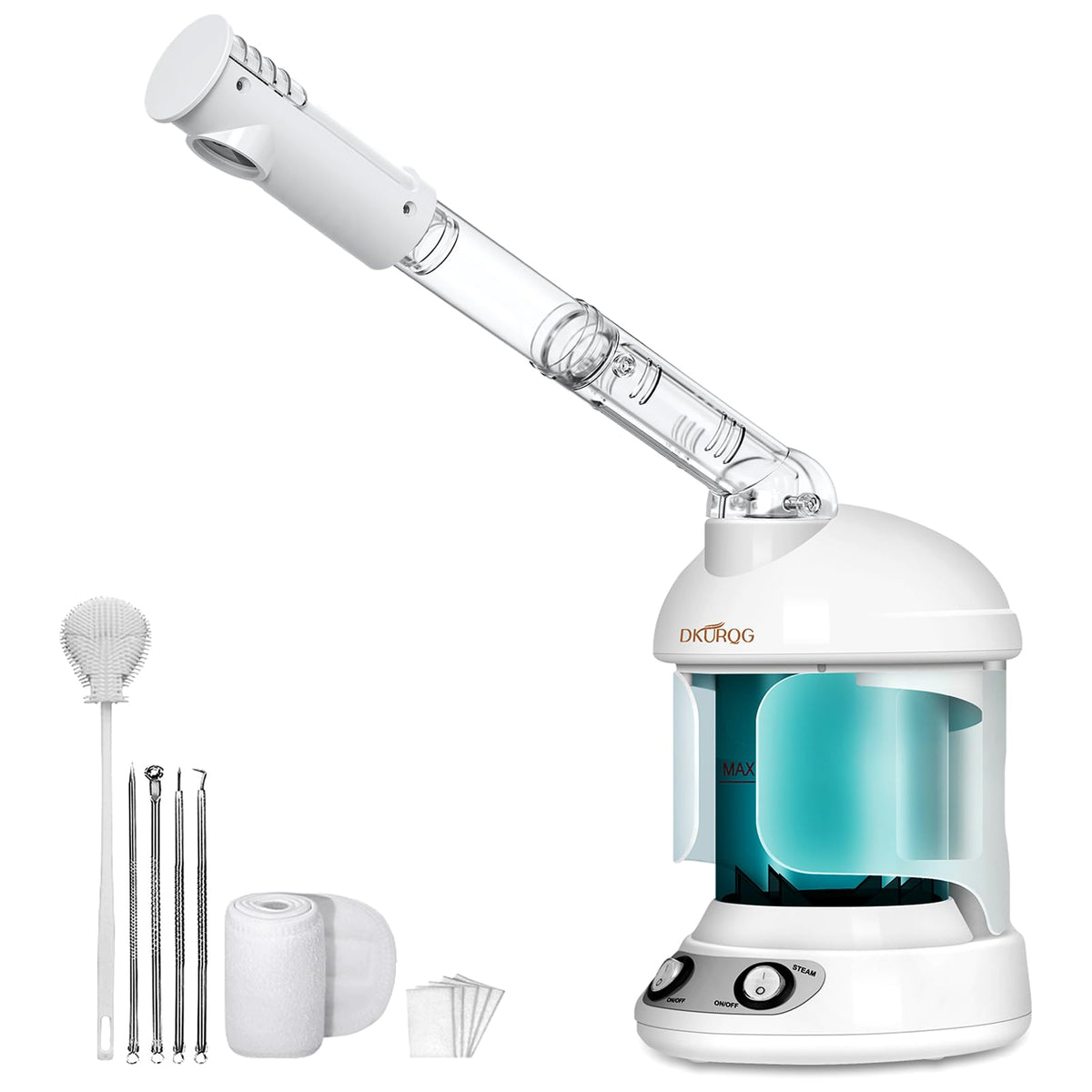 Facial Steamer with Extendable 360° Rotating Arm