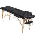 Yaheetech Portable Folding Massage Table, Adjustable Spa Bed, Black