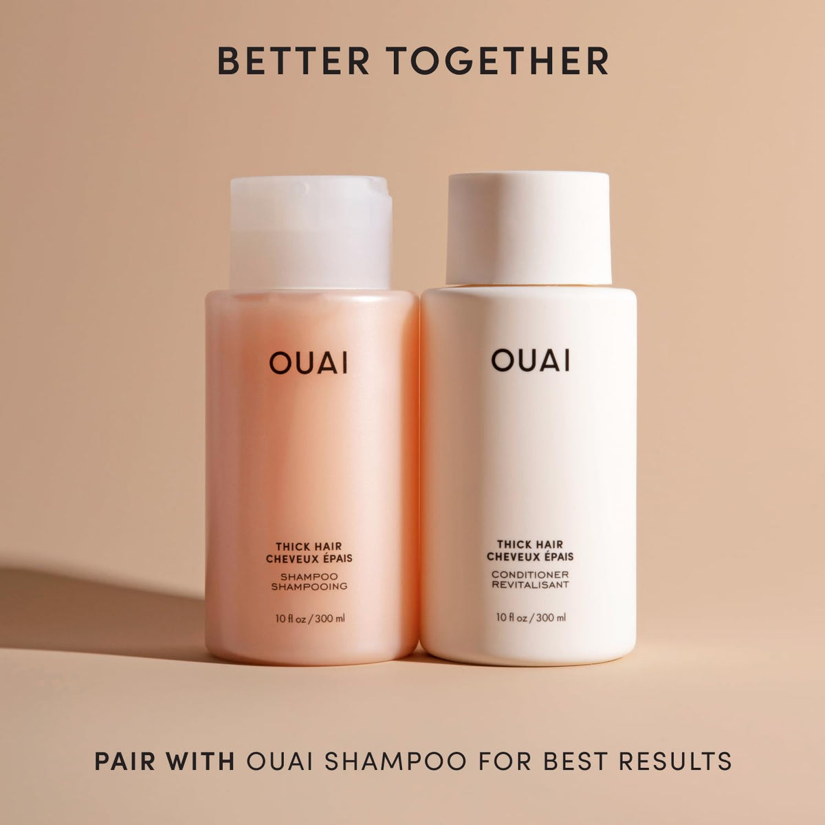 OUAI Thick Hair Conditioner Refill, Moisturizing and Frizz-Fighting, 32 Oz