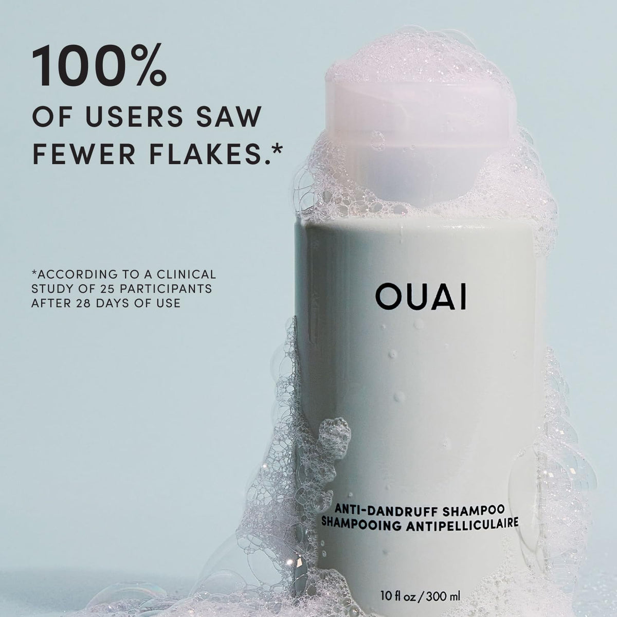 OUAI Anti-Dandruff Shampoo with Salicylic Acid, Sulfate-Free Scalp Care