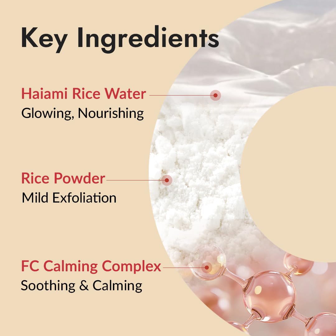 MIZON Rice Water Glow Mask Cleanser 2-in-1 Face Wash, 5.07 fl oz