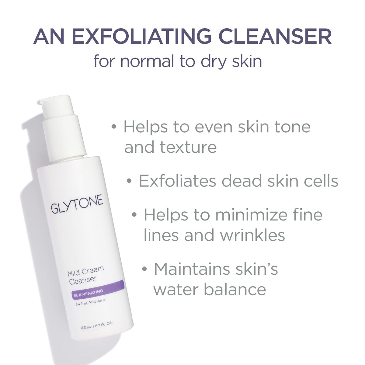Glytone Mild Cream Cleanser with Glycolic Acid & Glycerin