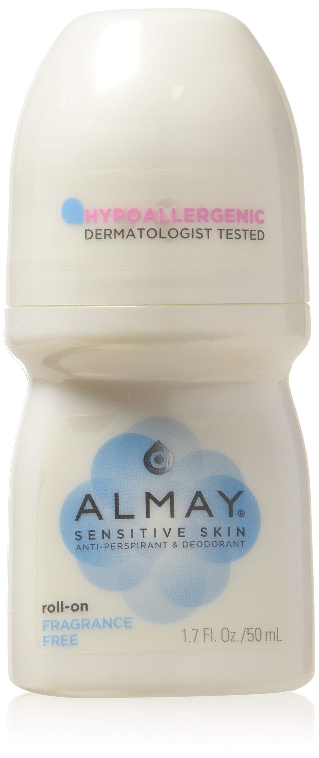Almay Fragrance-Free Sensitive Skin Roll-On Antiperspirant Deodorant