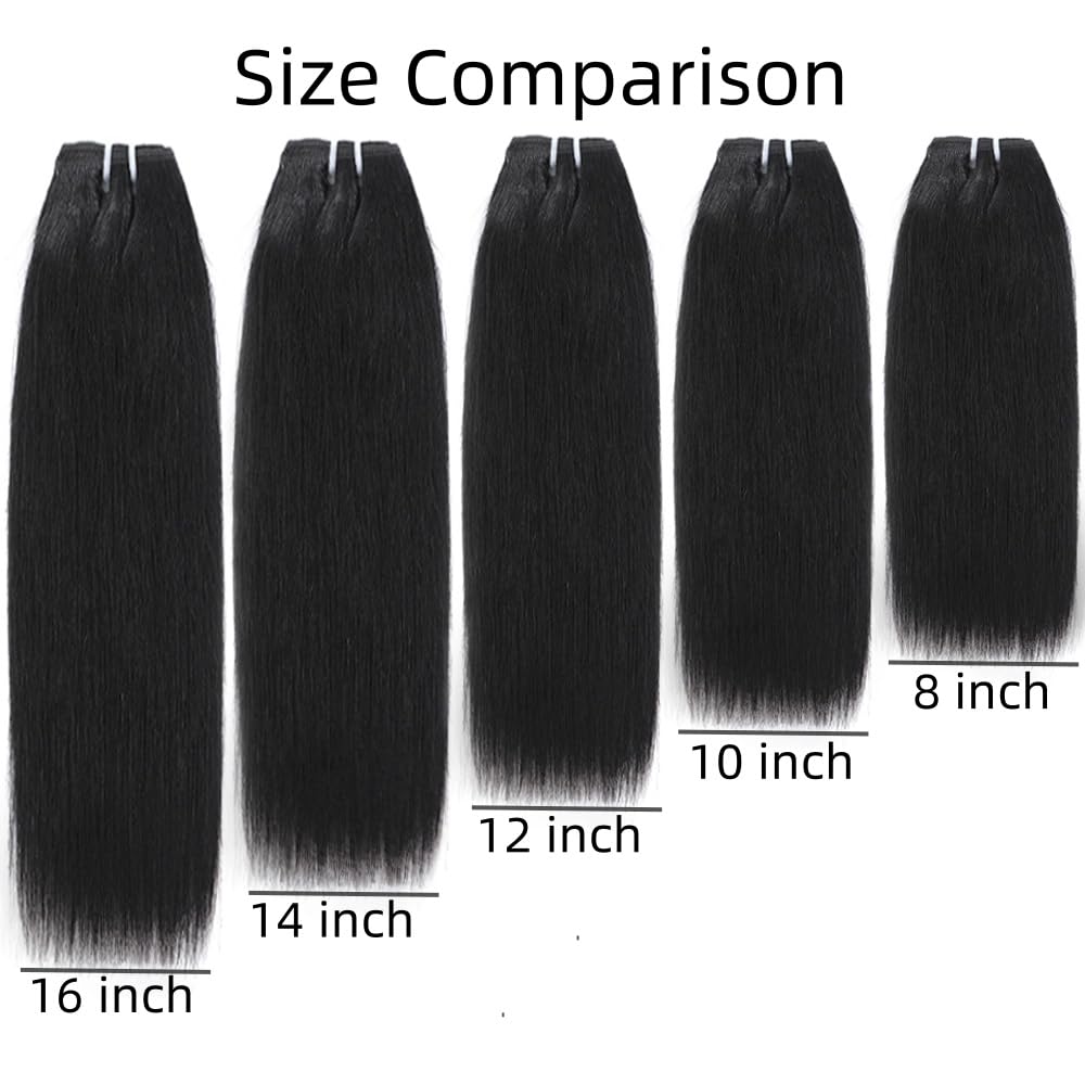 10A Brazilian Virgin Human Hair Extensions, Natural Color