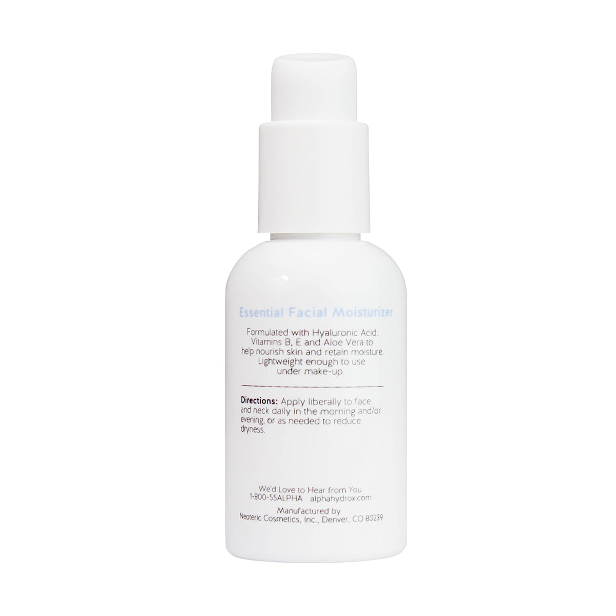 Alpha Skin Care Essential Facial Moisturizer with Hyaluronic Acid