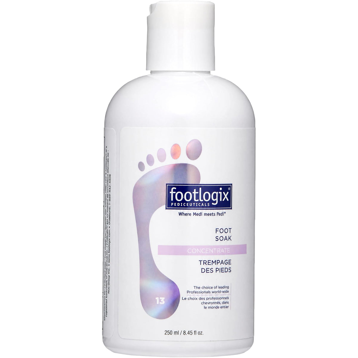 FOOTLOGIX Foot Soak Concentrate, Gentle Cleansing Foot Bath Formula