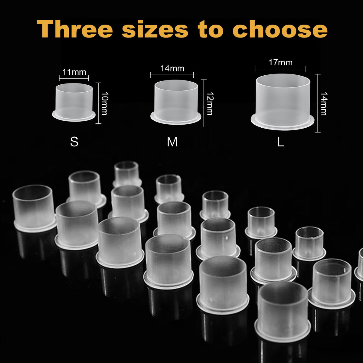 Jconly Disposable Tattoo Ink Cups with Base