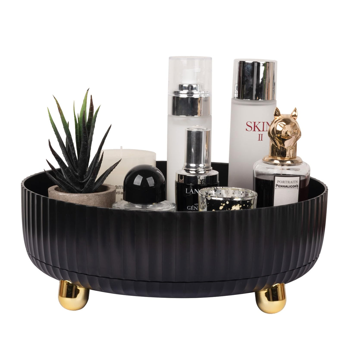 360 Rotating Makeup and Perfume Organizer Tray