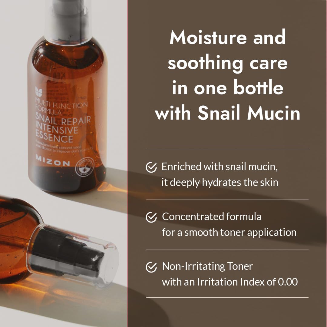 MIZON Snail Repair Intensive Toner with Snail Mucin, 3.38 fl oz