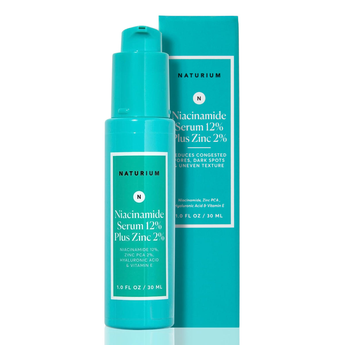 Naturium Niacinamide Face Serum 12% + Zinc 2% with Hyaluronic Acid & Vitamin E