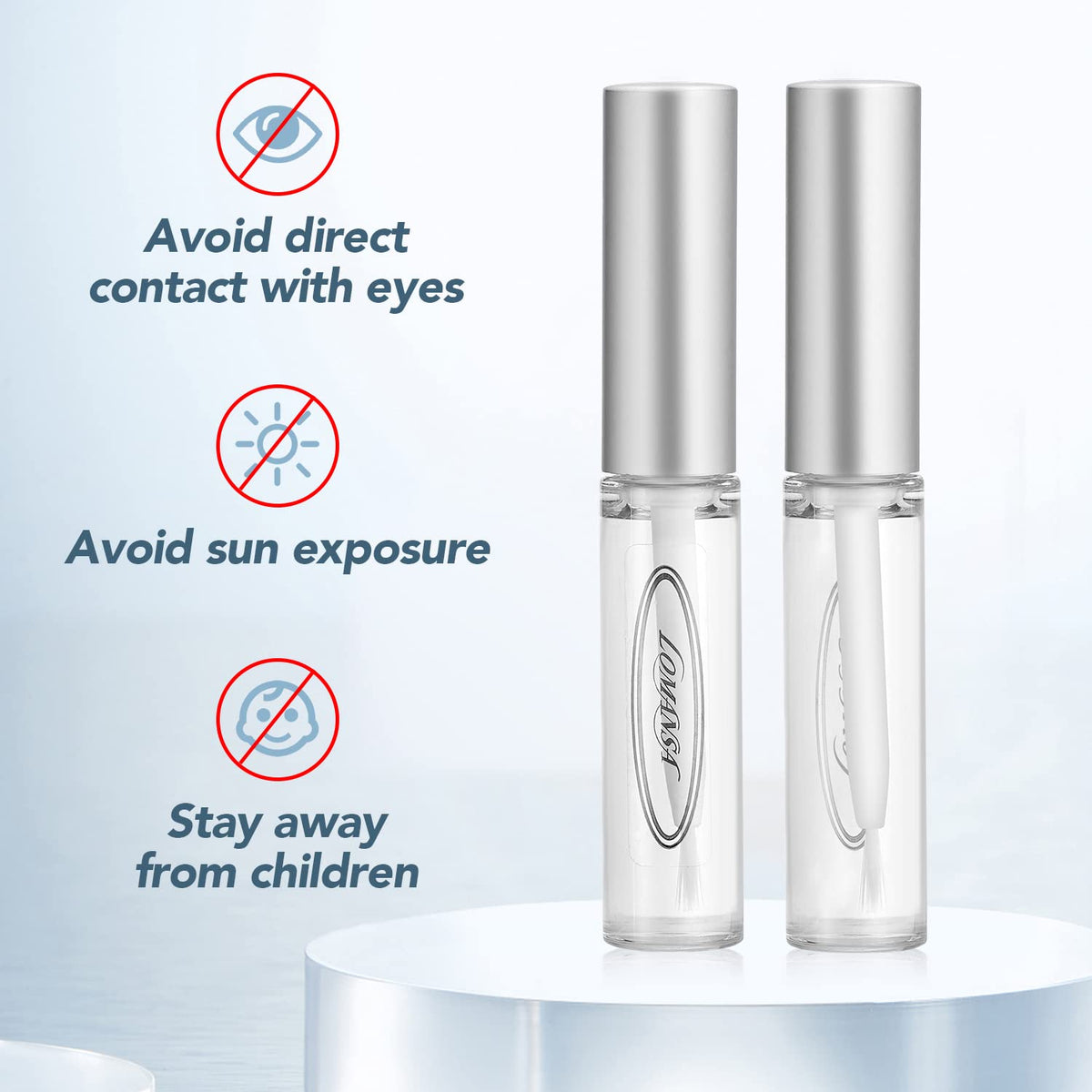 Lomansa Lash Lift Glue Adhesive, Eyelash Perming Rod Fix Glue, 5-Piece